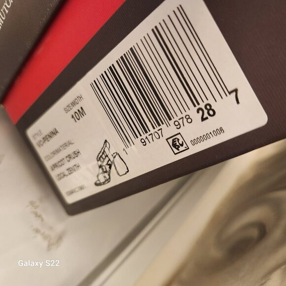 Vince Camuto Leather "Penina" Apricot Crush Block Heeled Sandals. 10. NIB - Picture 6 of 13